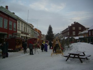 Liv og røre på Røros, tross kulda