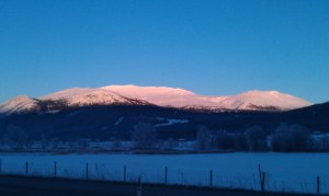 Tron en kald januardag, fra Alvdalssida