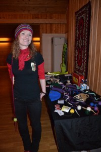 Her er Ane selv, etter en vellykket oppmuntring til Nord Østerdalsbøndene i Heim