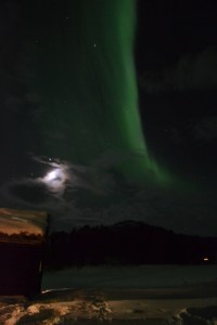 - og nordlyset er over gammelstua