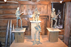 Vi besøkte også kunstneren Per Sverre Dahl. Han har bl.a. laget "The Rolling Stones" i keramikk. Flotte typer!