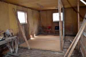 Her skal det bli hønsehus! 